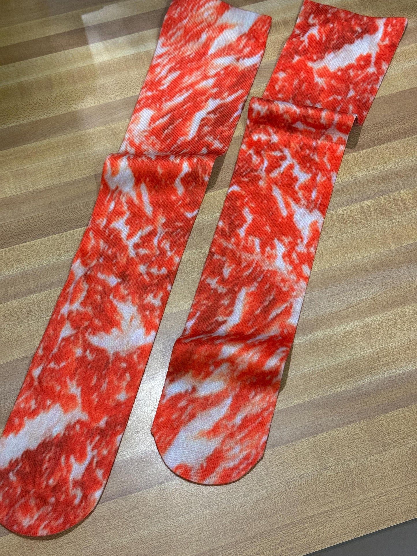 Socks that make your feet look like a piece of meat!