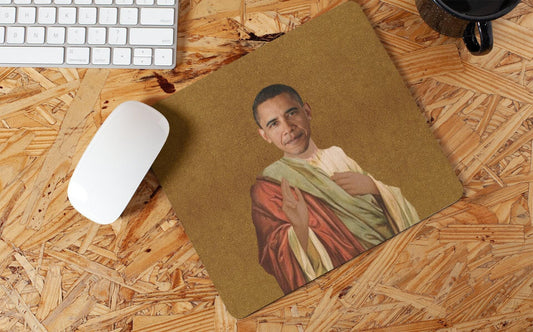 Saint Barack Obama Mouse Pad Barack Obama Mousepad