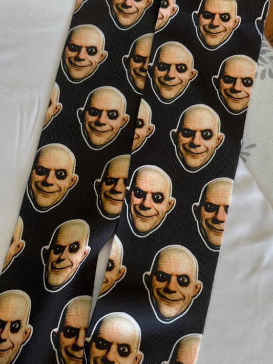 Uncle Fester Socks Adams Family Socks Funny Halloween Stockings Uncle Fester Funny Face Socks