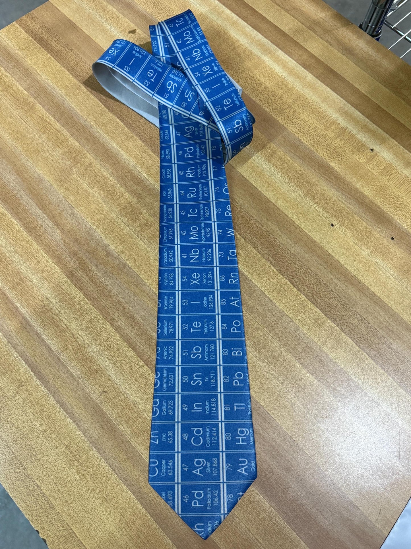 Periodic Table Tie Periodic Table Necktie