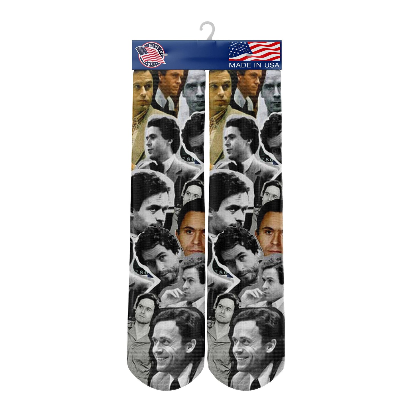 Ted Bundy Collage Socks