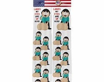 Randy Marsh Socks South Park Socks Ladies My Eyes Are Up Here