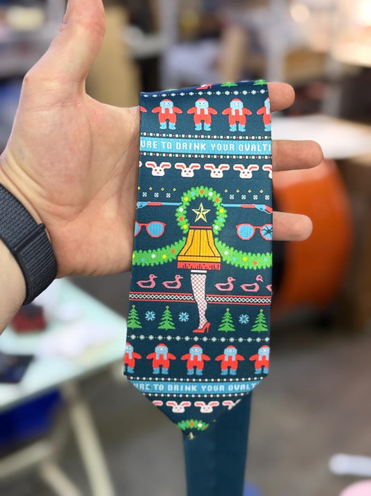 Ugly Christmas Tie Leg Lamp Christmas Story Necktie