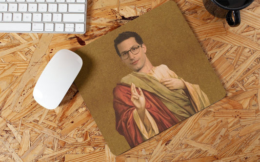 Saint Andy Samberg Mouse Pad Andy Samberg Mousepad