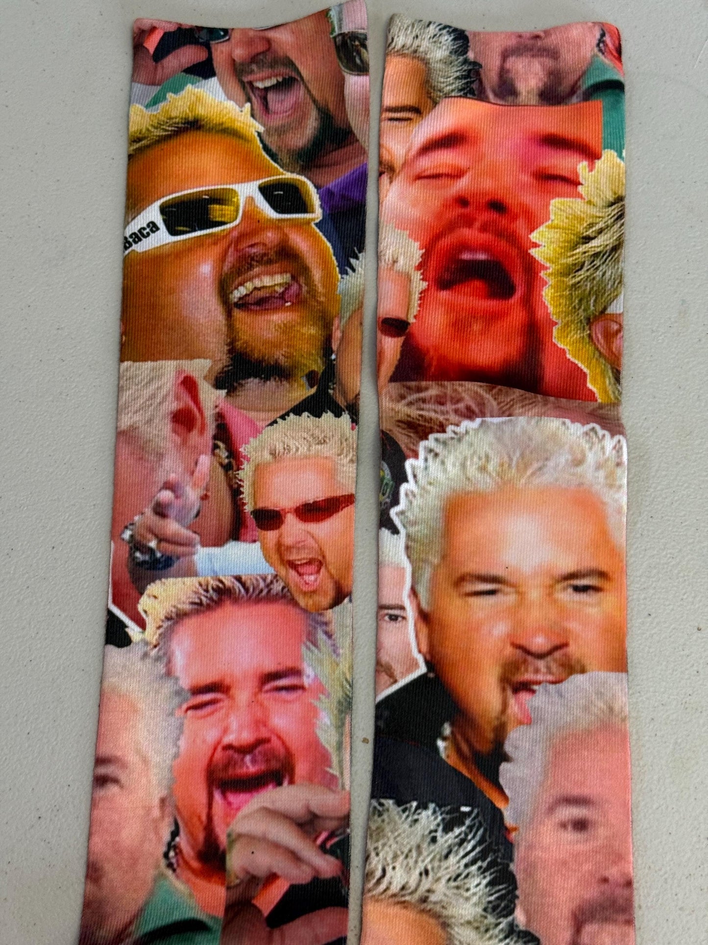 Guy Fieri Socks Mayor of Flavortown Socks Guy Fieri Face Socks