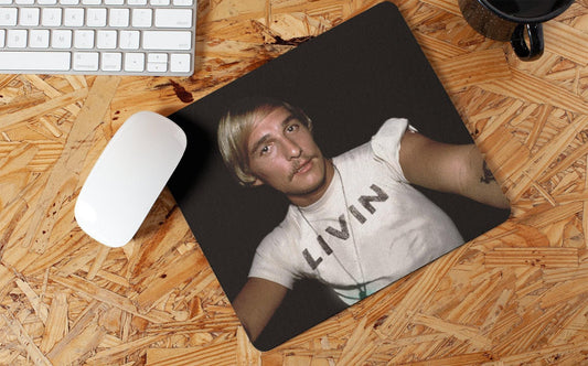 Matthew Mcconaughey LIVIN Mousepad Matthew Mcconaughey Mouse Pad