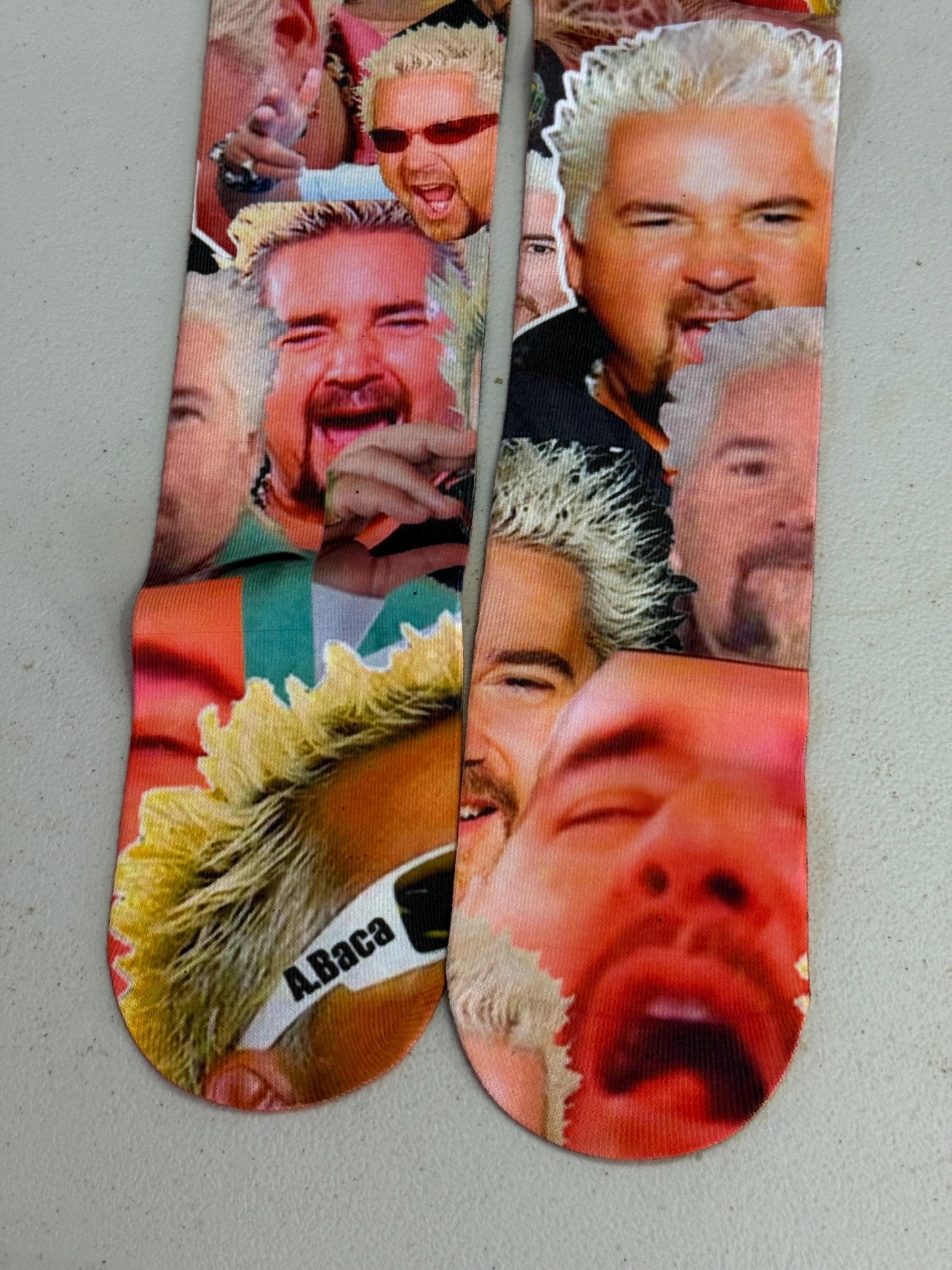 Guy Fieri Socks Mayor of Flavortown Socks Guy Fieri Face Socks