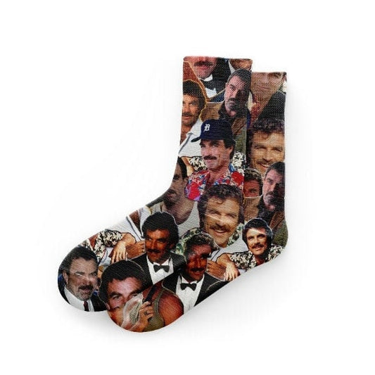 Tom Selleck Socks Magnum PI Socks