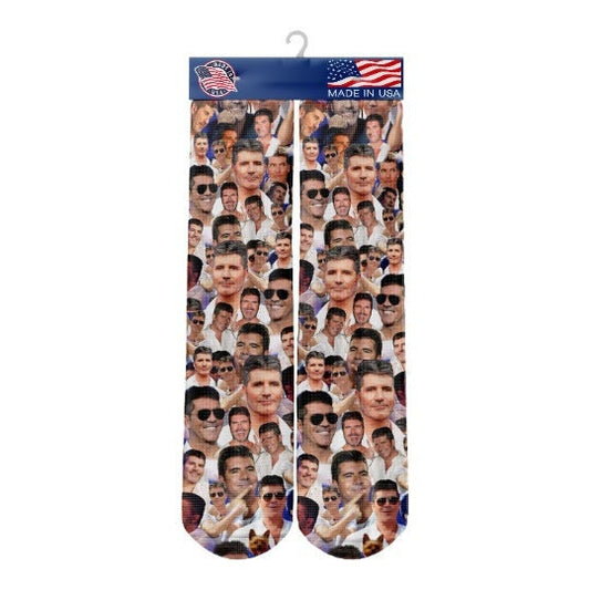 Simon Cowell Socks - Custom Celebrity Gift- Simon Cowell