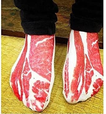 Steak Looking Socks - Steak Socks