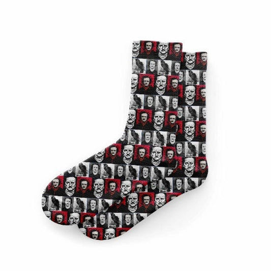 Edgar Allen Poe Socks