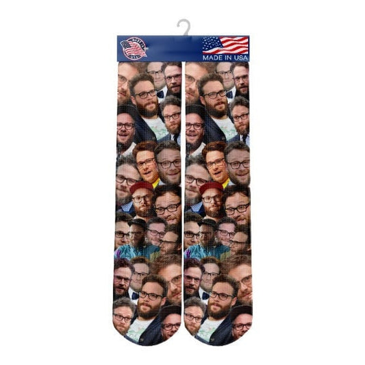 Seth Rogen Socks - Custom Celebrity Gift- Seth Rogen Fan Socks