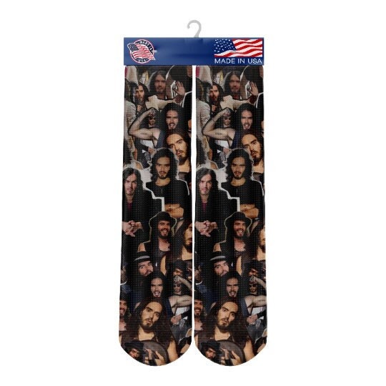 Russel Brand Socks - Custom Celebrity Gift- Russel Brand
