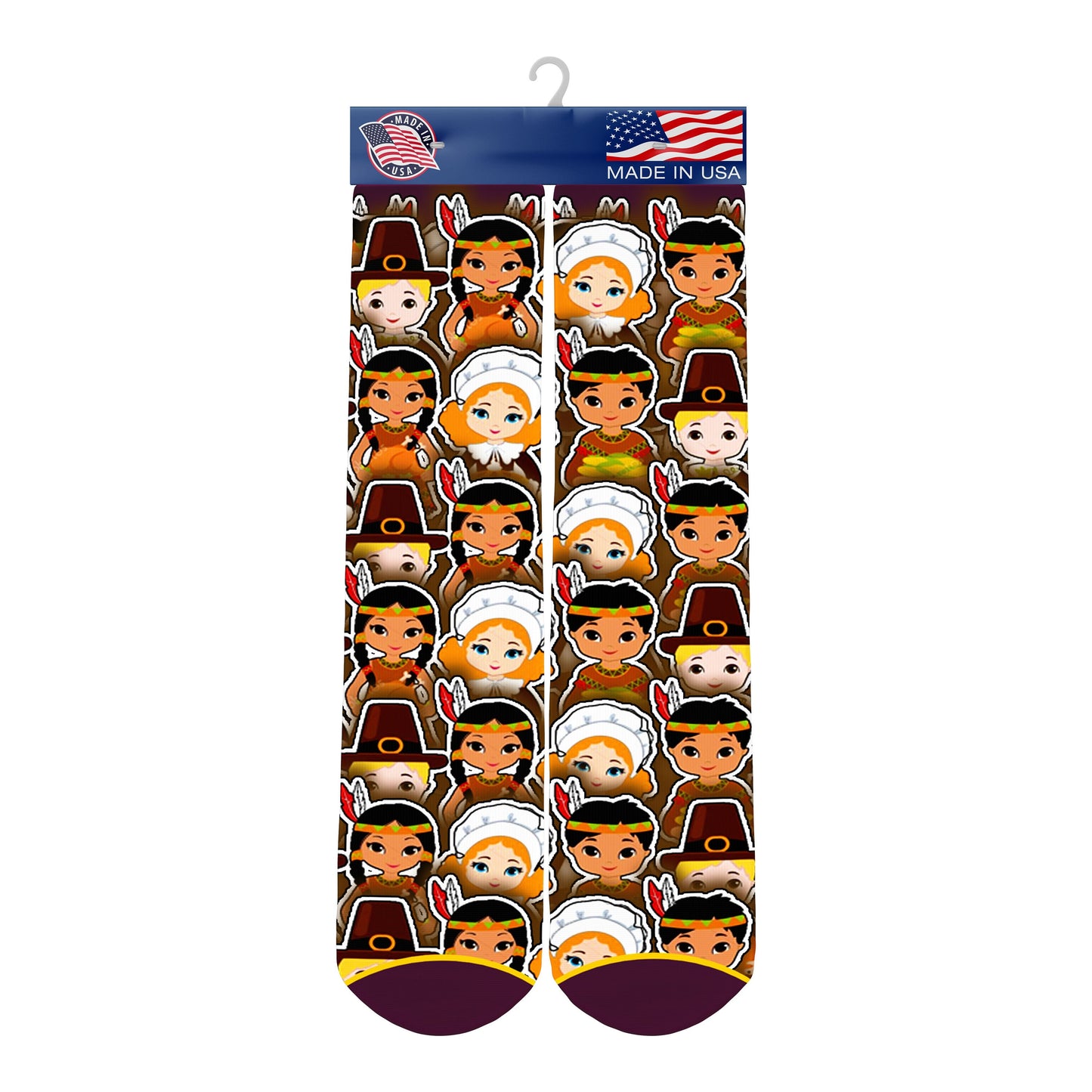 Thanksgiving Socks Pilgrim Socks
