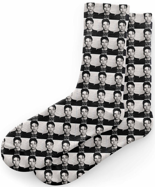 Frank Sinatra Mugshot Socks