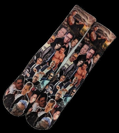 Jeff Goldblum Collage Socks