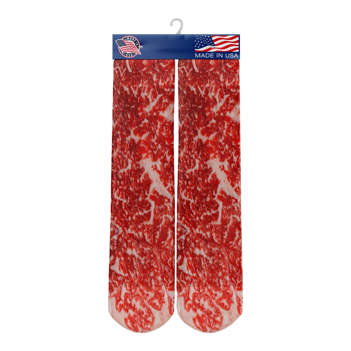 Steak Looking Socks - Steak Socks