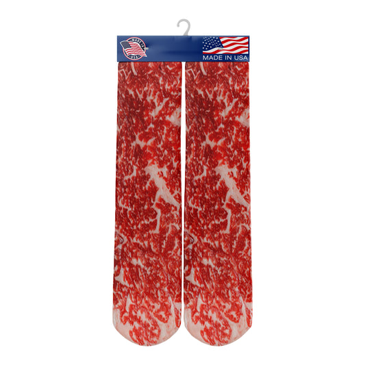 Steak Looking Socks  - Steak Socks