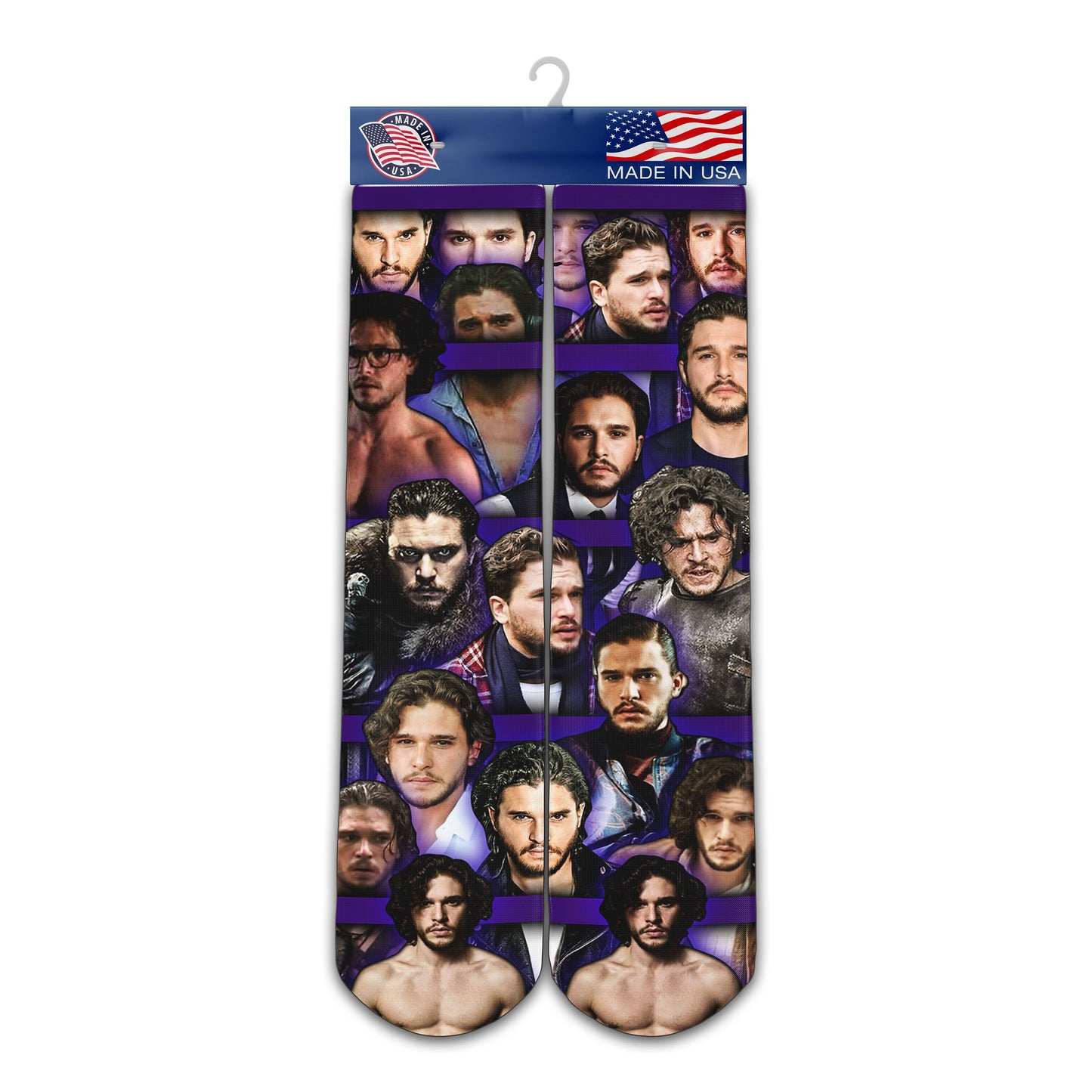 Kit Harrington Socks - Custom Socks - Kit Harrington Fan Socks