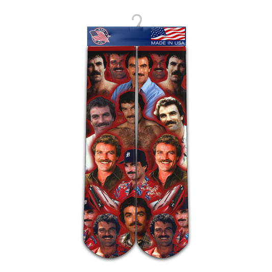 Tom Selleck Magnum PI socks