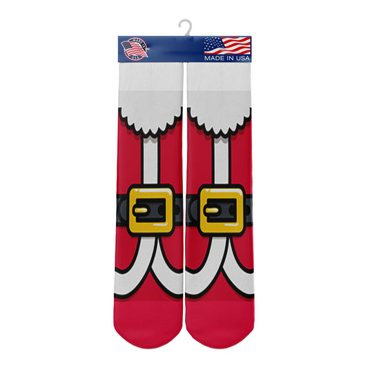 Santa Socks - Christmas Socks - Santa Clause Socks