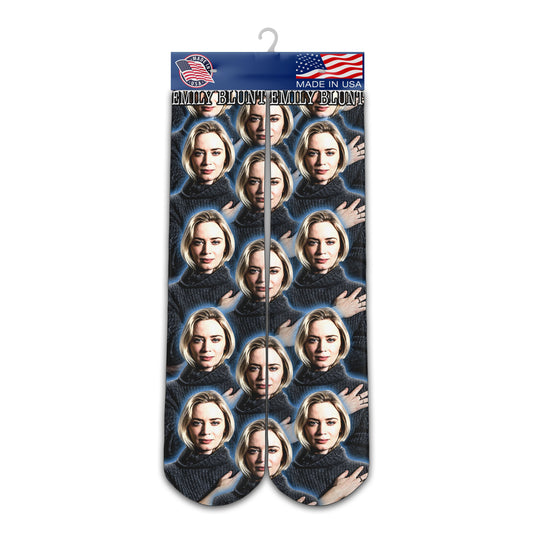 Emily Blunt Socks - Custom Socks
