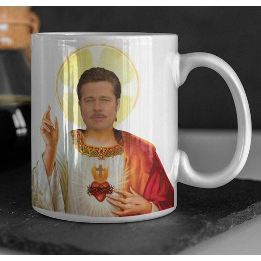 Saint Brad Pitt Mug Saint Brad Pitt Cup
