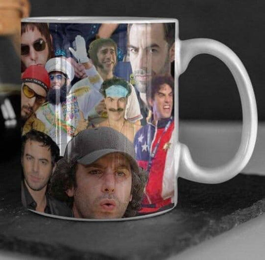 Sacha Baron Cohen Mug - 11oz or 15oz - Sacha Baron Cohen Coffee Cup - Borat Cup