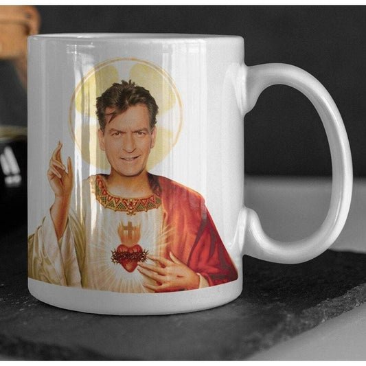 Saint Charlie Sheen Mug Charlie Sheen Cup