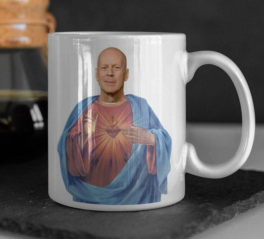 Saint Bruce Willis Mug - 11 or 15 oz - Saint Bruce Willis Coffee Cup
