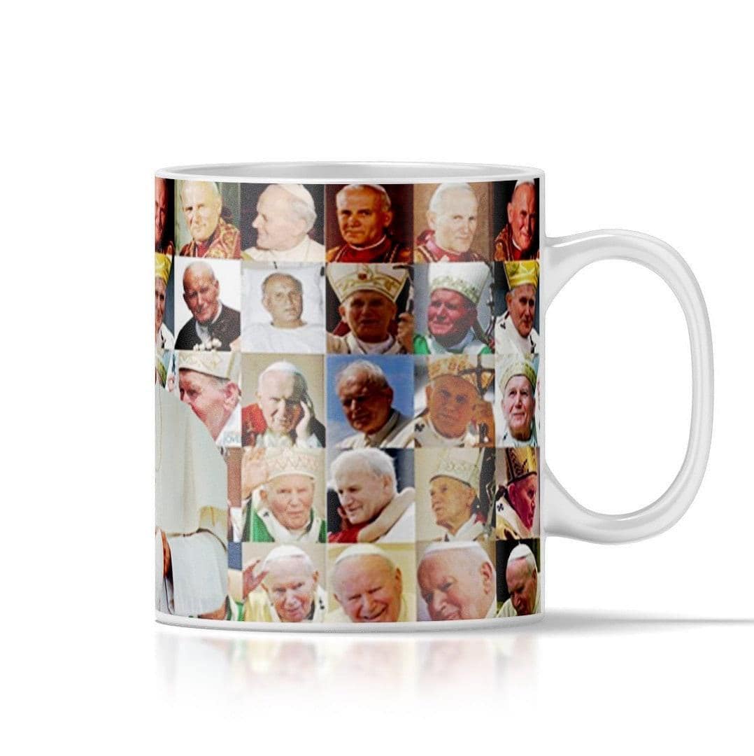 Pope John Paul Mug - 11oz or 15oz - Catholic Church Cup - Ceramic Mug