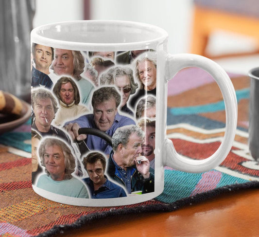 James May, Richard Hammond, and Jeremy Clarkson Mug - 11oz or 15oz - Top Gear Mug