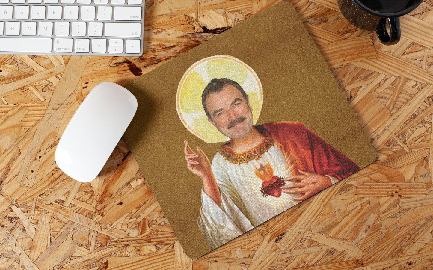 Saint Tom Selleck Mouse Pad Tom Selleck Mousepad