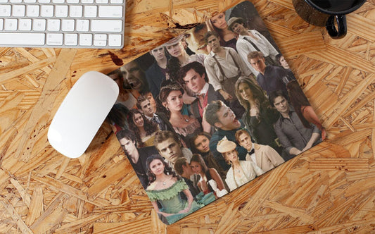 Vampire Diaries Mousepad Vampire Diaries Mouse Pad Nina Dobrev Elena Gilbert, Ian Somerhalder Paul Wesley Salvatore Brothers