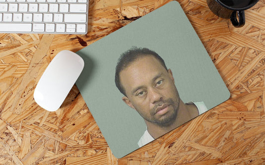 Tiger Woods Mugshot Mousepad Tiger Woods Mugshot Mouse Pad