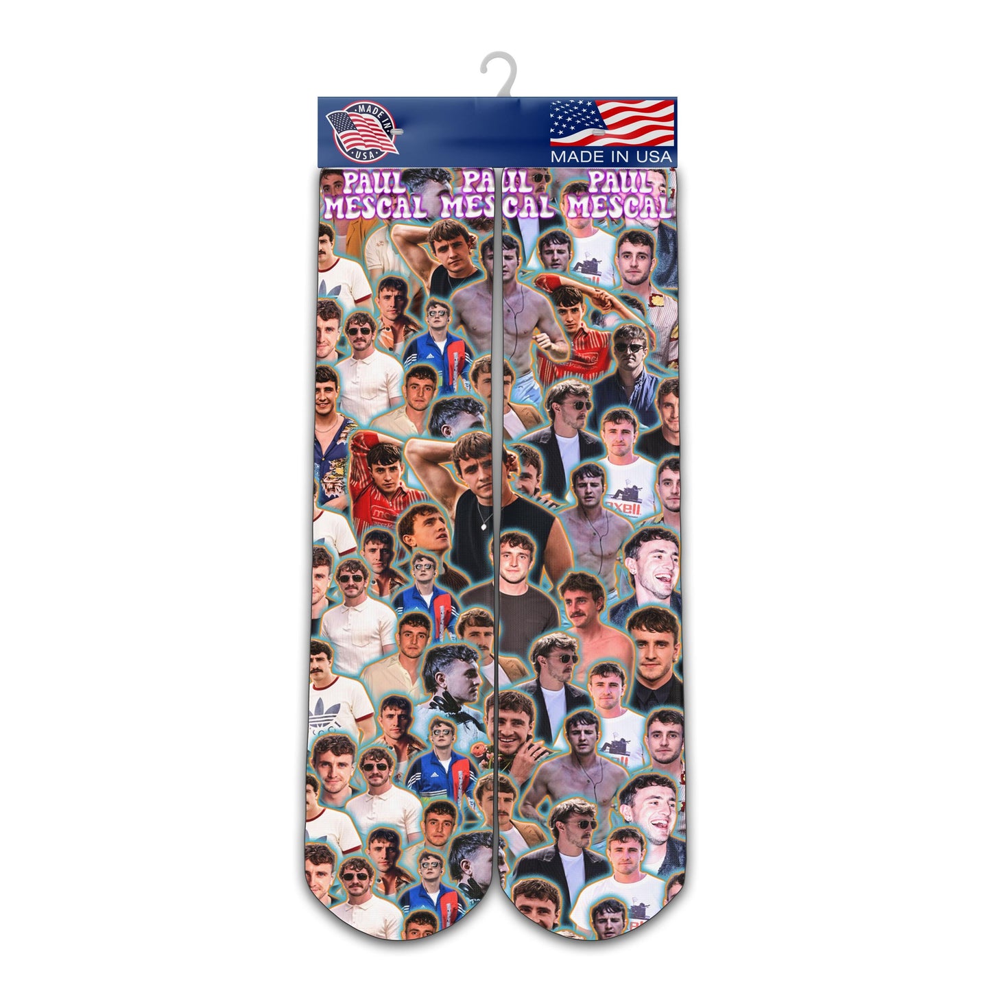 Paul Mescal Socks Celebrity Faces Knee High Socks