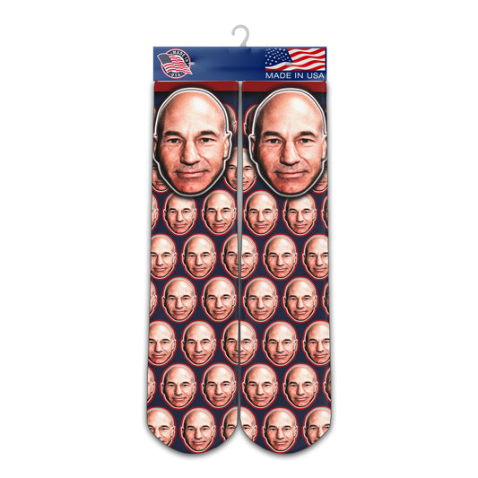 Patrick Stewart Head Socks