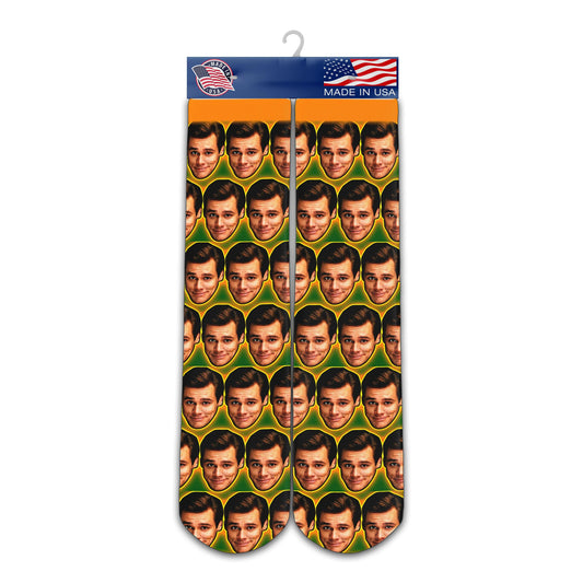 Jim Carrey Socks - Jim Carrey Socks Head Socks