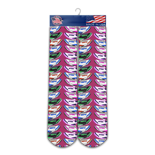 Sneaker Head Socks - Custom Celebrity Gift- Sneaker Socks