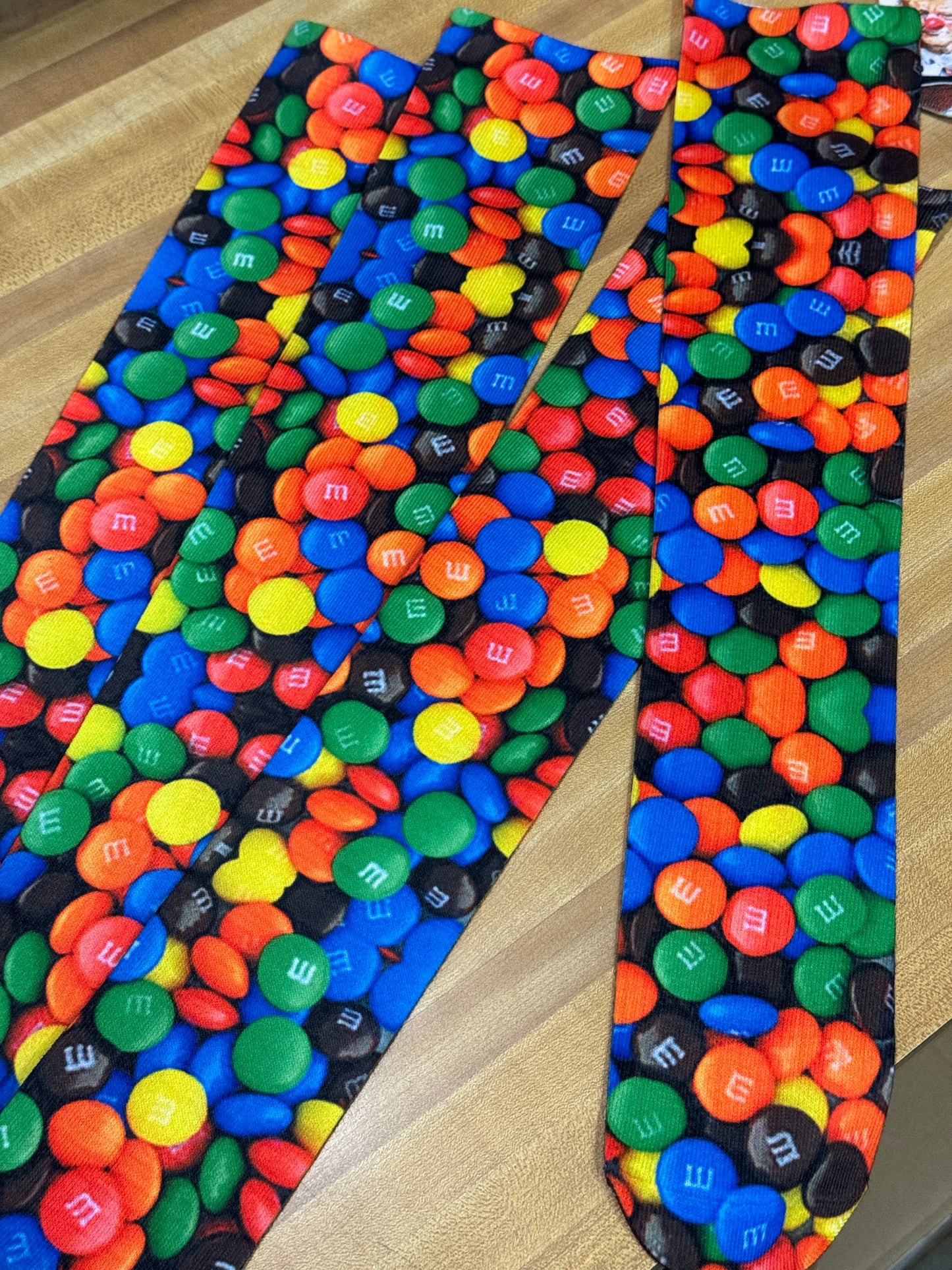 M&M Socks MM Themed Socks for Fun Gift