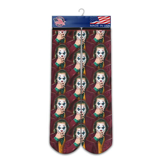 Joaquin Phoenix Joker Socks Celebrity Face Socks Knee High