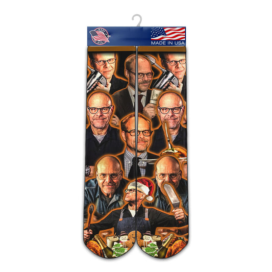 Alton Brown Socks - Custom Socks - Alton Brown Fan Socks