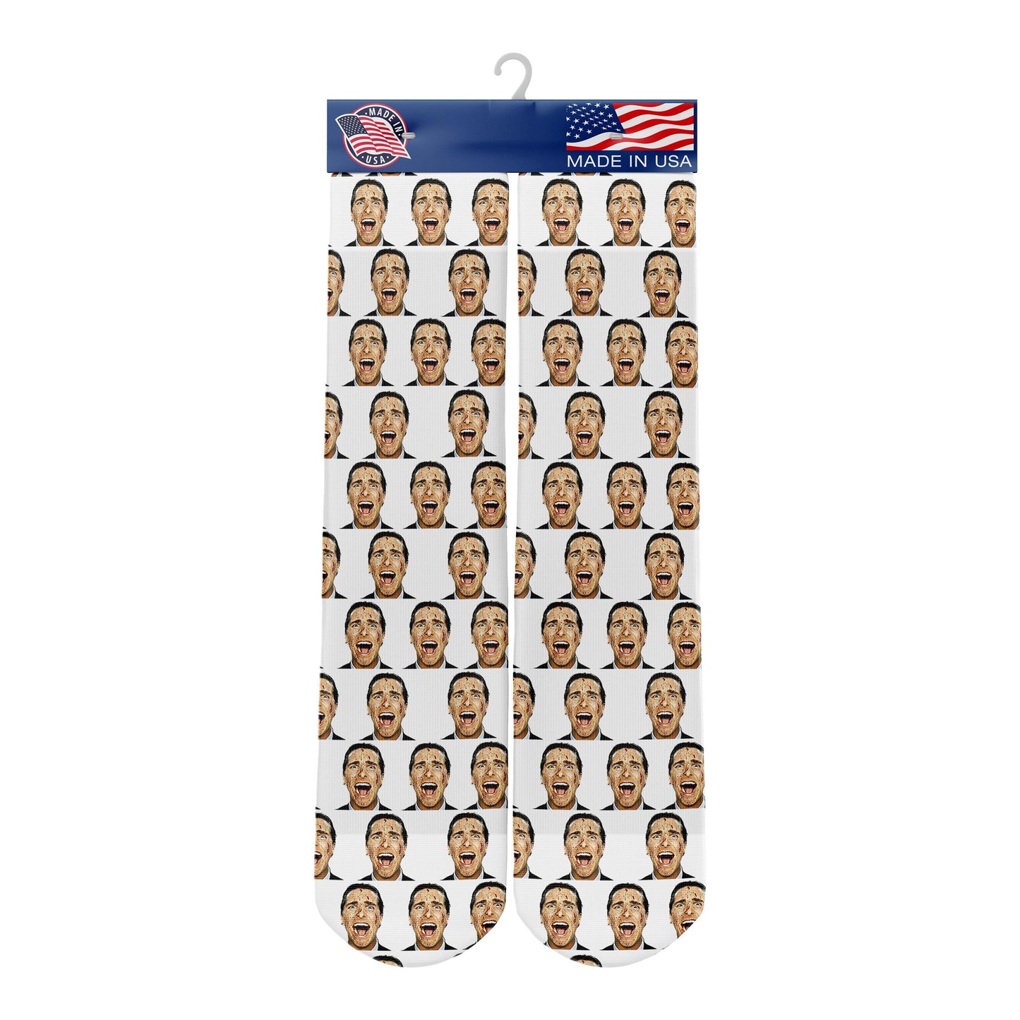 American Psycho Socks Christian Bale Socks