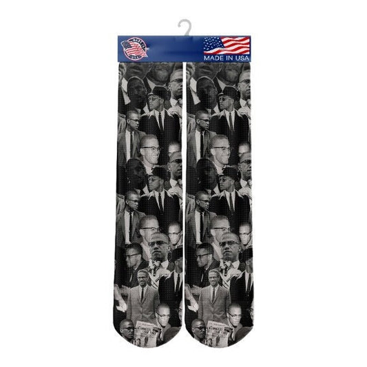 Malcom X Socks BLM Socks Black Power Socks