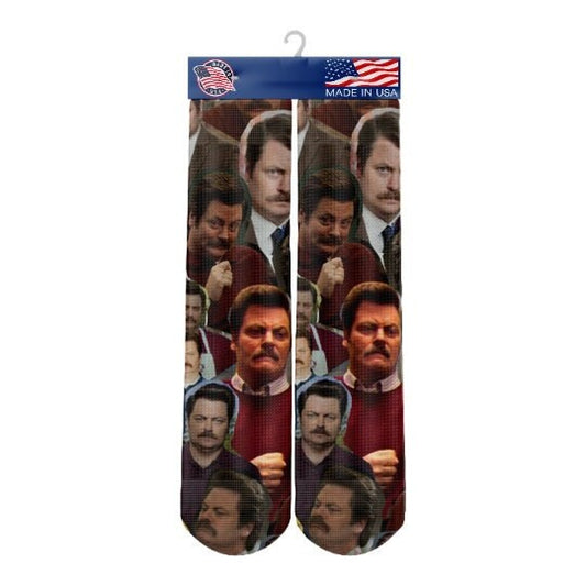 Ron Swanson Socks Parks and Recreation