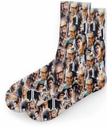 Jeff Goldblum Collage Socks
