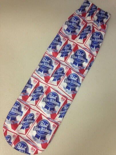 Pabst Blue Ribbon Socks