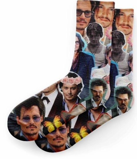 Johnny Depp socks Pirates of the Caribbean Socks