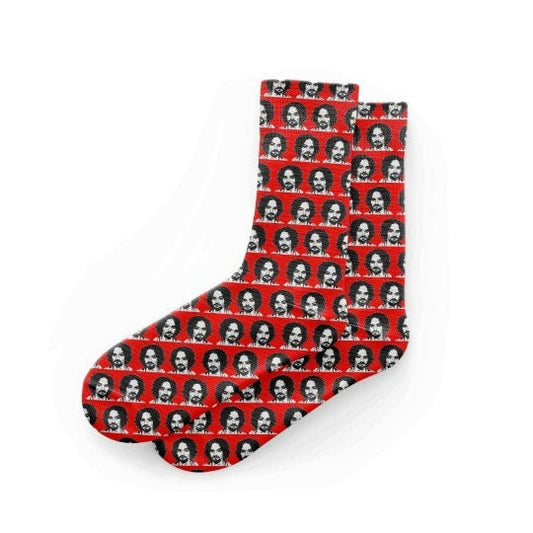 Red Charles "Charlie" Manson Socks