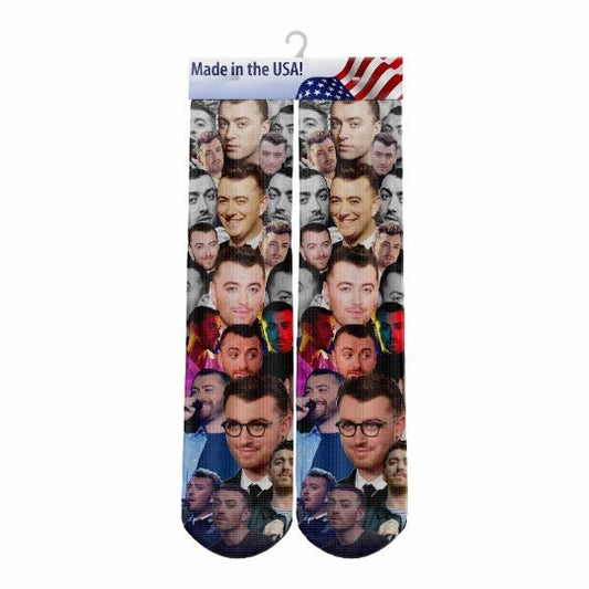 Sam Smith Socks - Custom Celebrity Gift- Sam Smith